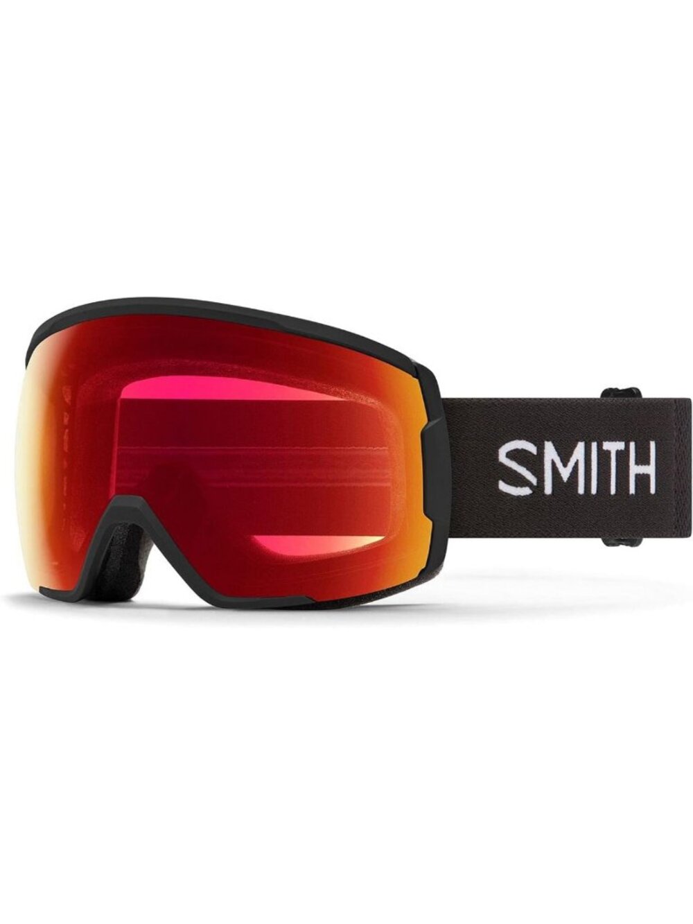 Unisex Snow Goggles - Black ChromaPop Photochromic Red Mirror for Winter Sports